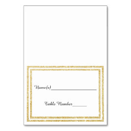 Gouden Glitterde Trim - Escort Kaart