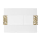 Gouden glittereffect met bewerkbare namen/datum uitnodigingen wikkel (Achterkant Voorbeeld)