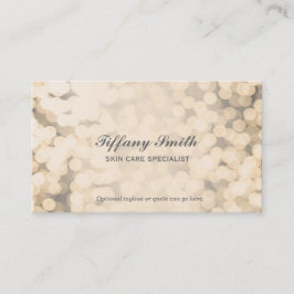 Gouden Glitterende Lichten Glamour Visitekaartjes