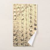 Gouden Glitteriekralen Gepersonaliseerde Glitzy Bad Handdoek (Handdoek)
