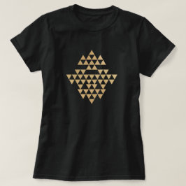 Gouden Glitterij Mojave Patroon T-shirt