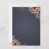 Gouden Glitterjurk, Frame Vlinder Bloem Kaart (Achterkant)