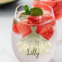 Gouden Glitterjurk Voor Een Bruidsmeisje