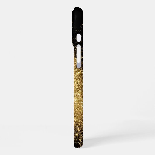 gouden glitterring iPhone hoesje (Linkerkant)