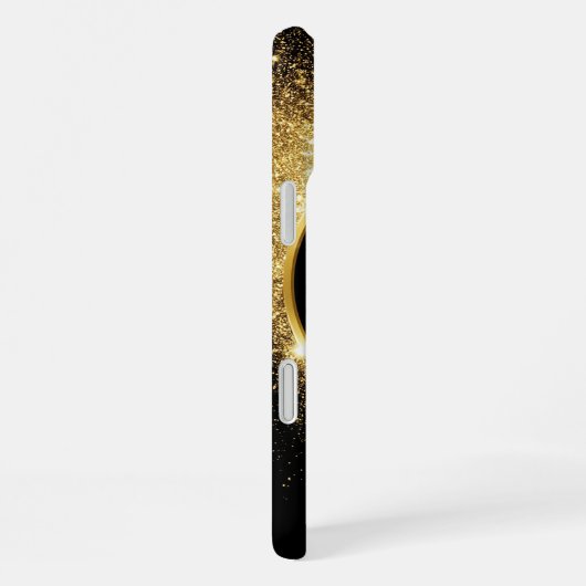 gouden glitterring iPhone hoesje (Rechterkant)