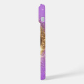 gouden glitterring iPhone hoesje (Linkerkant)