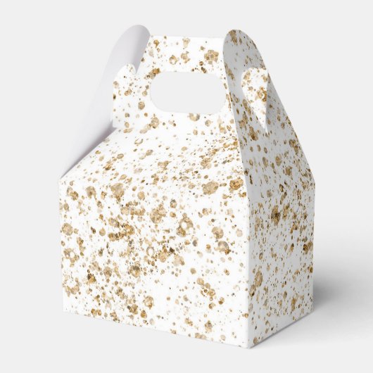 Gouden glitters elegant en prachtig bedankdoosjes (Voorkant Zijde)