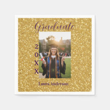 Gouden glitters foto afstuderen voeg naam klas tek