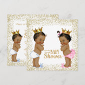 Gouden Glitters Geslacht Reveal Kaart (Voorkant / Achterkant)