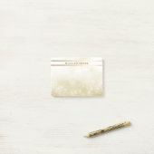 Gouden Glitters Glans Glamour Trendsettende Persoo Post-it® Notes (Op bureau)
