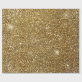 Gouden Glitters Glans Glitterig Glanzend Mooi Cadeaupapier (Vlak)