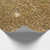 Gouden Glitters Glans Glitterig Glanzend Mooi Cadeaupapier (Hoek)