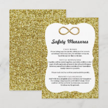 Gouden Glitters Gouden Oneindigheid Veiligheidsmaa