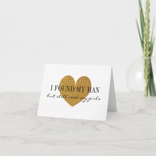 Gouden glitters hart Wil je mijn bruidsmeisje kaar (Voorkant)