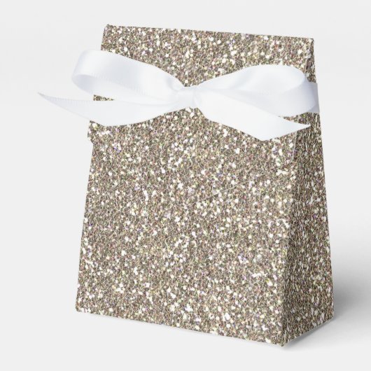Gouden glitters Kerstfeest feest gunst dozen Bedankdoosjes (Voorkant Zijde)