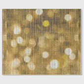 Gouden glittersparkel cadeaupapier (Vlak)