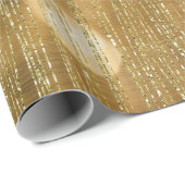 Gouden glittersparkel cadeaupapier (Rol Hoek)