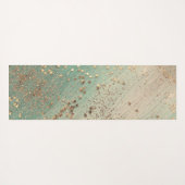 Gouden glittersterren op Zee Groen Yogamat (Achterkant (horizontaal))