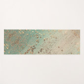 Gouden glittersterren op Zee Groen Yogamat (Voorkant (horizontaal))