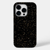 Gouden Glitterstof op Zwart Case-Mate iPhone Case (Achterkant)