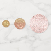 Gouden Glitz Glam Glitter Sparkle Gepersonaliseerd Confetti (Achterkanten)