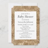 Gouden Glitz Glitter Giraffe Print Kaart (Voorkant)