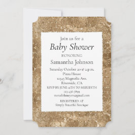 Gouden Glitz Glitter Giraffe Print Kaart