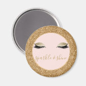 Gouden Glitz Ogen Magneet (Voorkant / Achterkant)