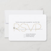 Gouden Glitz RSVP (Voorkant)