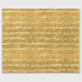 Gouden Glitz strepen Cadeaupapier (Vlak)