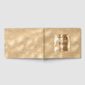 Gouden Glitzy Glam Stripes Gastenboek (Volledig)