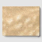 Gouden Glitzy Glam Stripes Gastenboek (Achterkant)