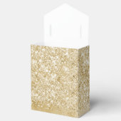 Gouden Glitzy Glitter Favor Box Bedankdoosjes (Geopend)
