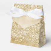 Gouden Glitzy Glitter Favor Box Bedankdoosjes (Voorkant Zijde)