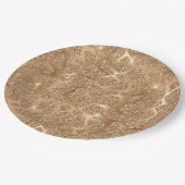 Gouden Glitzy Glitter Giraffe Print Papieren Bordje (Gekanteld)