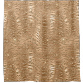 Gouden Glitzy Glitter Zebra Print Douchegordijn (Voorkant)