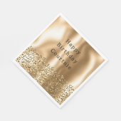 Gouden Glitzy Leopard Dierlijke Glam Servet (Hoek)