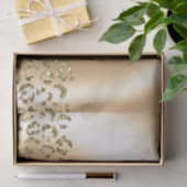 Gouden Glitzy Leopard Dierlijke Glam Tissuepapier (Geschenk)