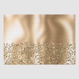 Gouden Glitzy Leopard Dierlijke Glam Tissuepapier