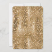 Gouden Glitzy Slangenhuid Dierlijke Glamour Kaart (Achterkant)