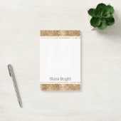 Gouden Glitzy Snake Huid Dierlijke Glam Post-it® Notes (Kantoor)