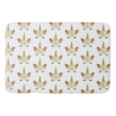 Gouden Glitzy Sparkle Eenhoorn Badmat (Voorkant)