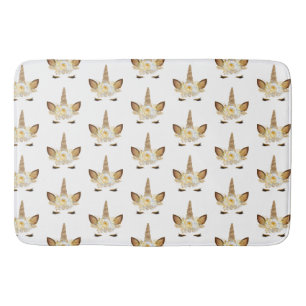 Gouden Glitzy Sparkle Eenhoorn Badmat