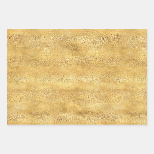 Gouden glitzy strepen inpakpapier vel (Voorkant 3)