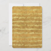 Gouden glitzy strepen kaart (Achterkant)
