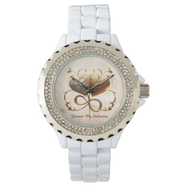 "Gouden Gloed Affection" Horloge (Voorkant)