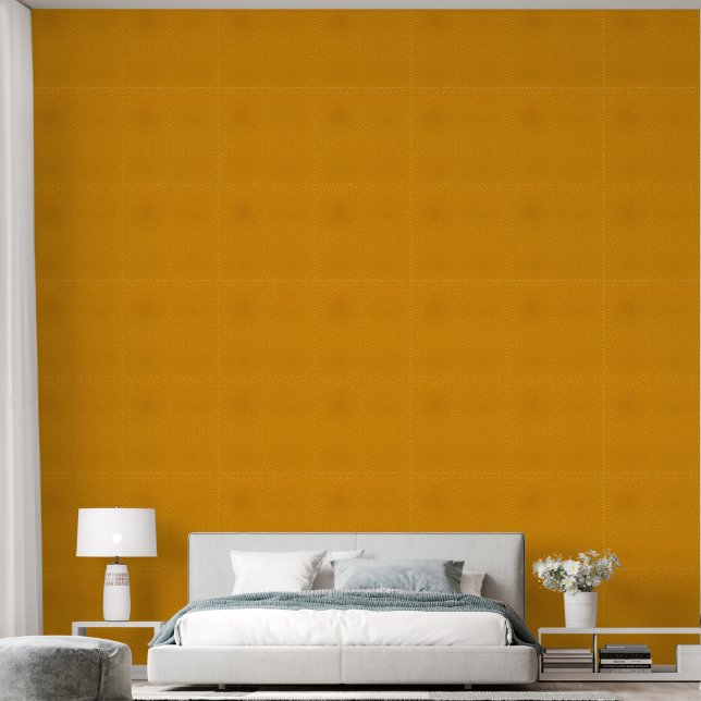 Gouden Gloed Betonnen Latten Behang (Slaapkamer)