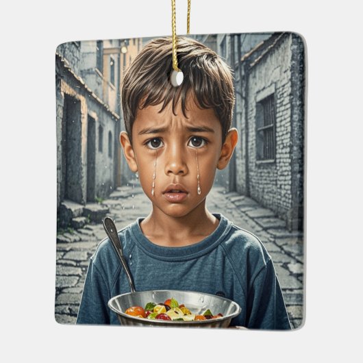 Gouden gloed dromen keramisch ornament (Links)