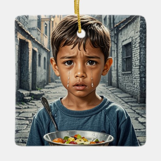 Gouden gloed dromen keramisch ornament (Voorkant)