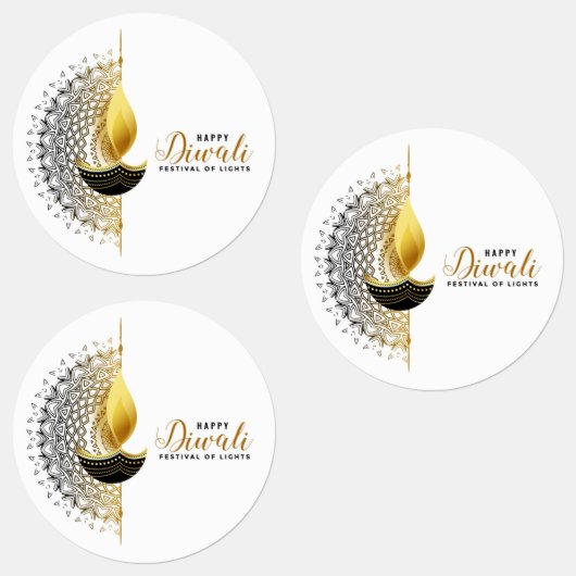 Gouden gloed: een Diwali-zegen Labels (Groep)